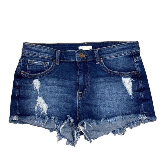 H&M Cutoff Denim Shorts Size 6 - Picture 1 of 6